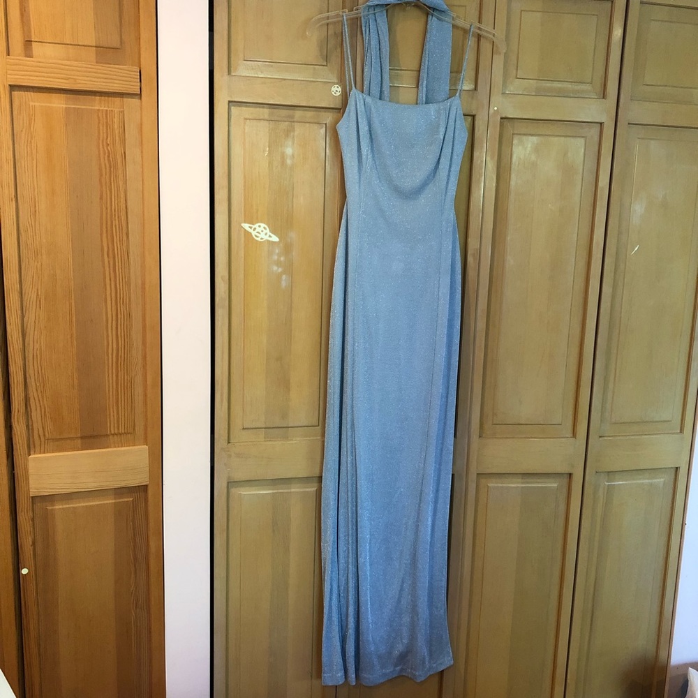 Baby blue gown size 8